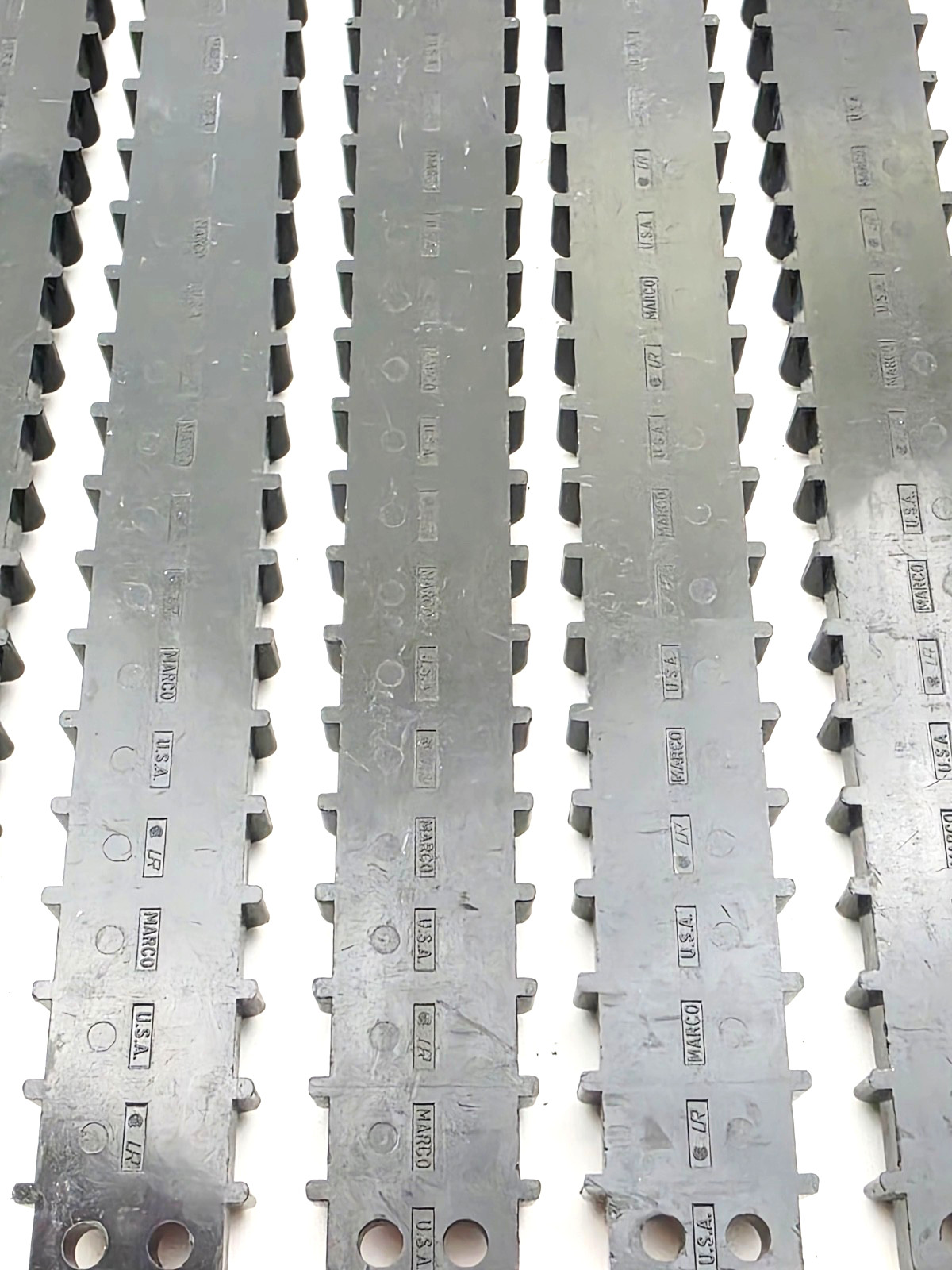 Lot of 10 Marco Dual Row 16 Position Screw Terminal Strips Blocks Phenolic