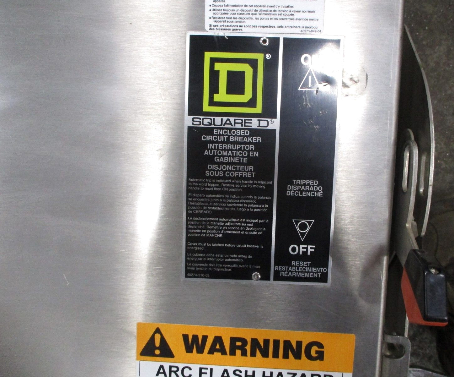 Square D LAL36350 Enclosed Circuit Breaker Interrupter 350A A8490AB