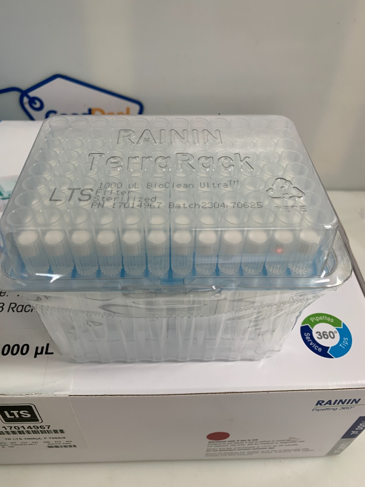 METTLER TOLEDO RAININ TERRA RACK PIPETTE TIPS 1000uL 17014967