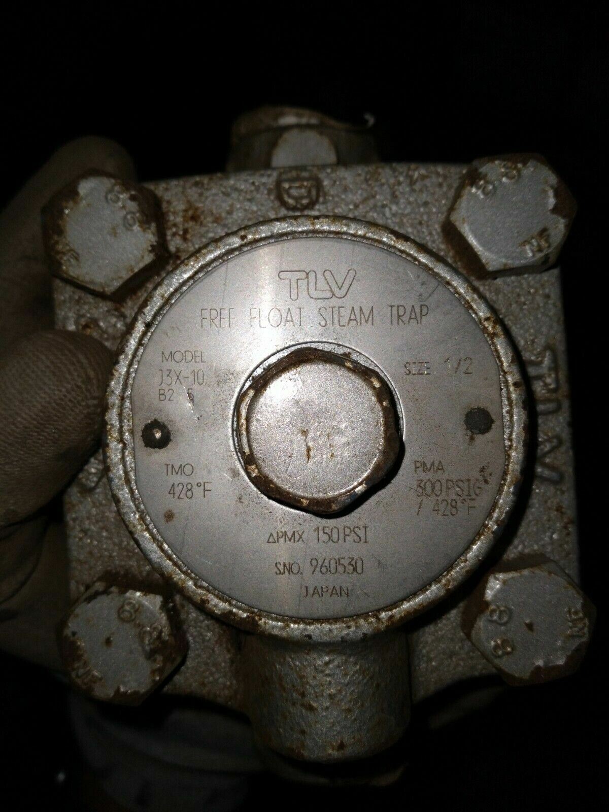 TLV J3X-10 Free Float Steam Trap 1/2 Inch Ports 300 PSIG Industrial Plumbing