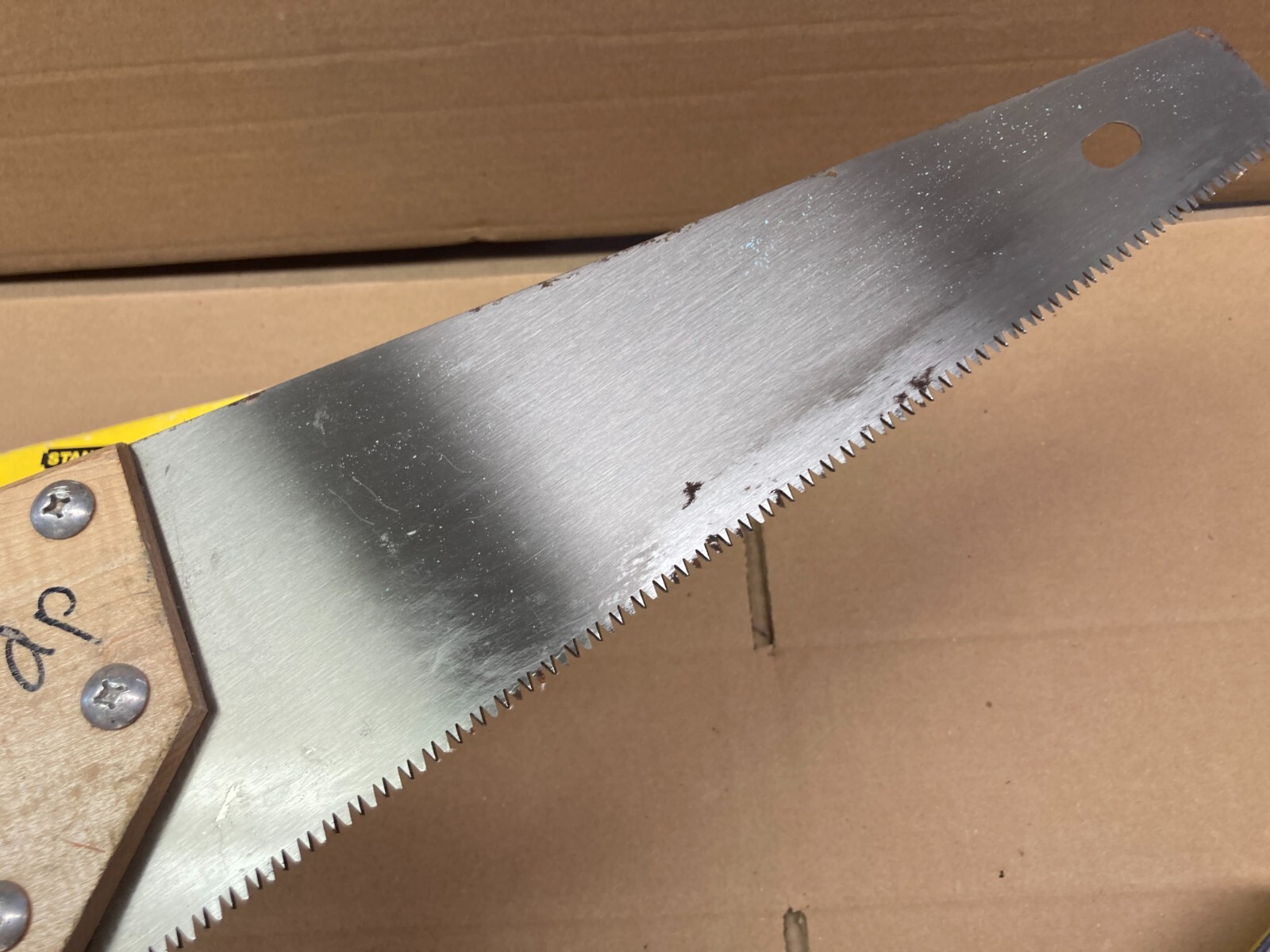 Stanley 15-334 Shortcut Toolbox Saw, Hardened Teeth, Hardwood Handle, 15″ Blade