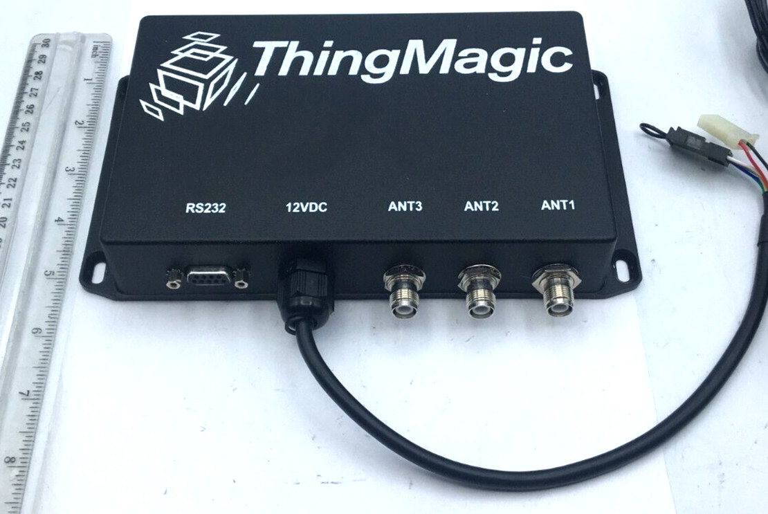 ThingMagic Reader RS232, 12VDC, 5407A-SR5E, 540-0012-01 Working