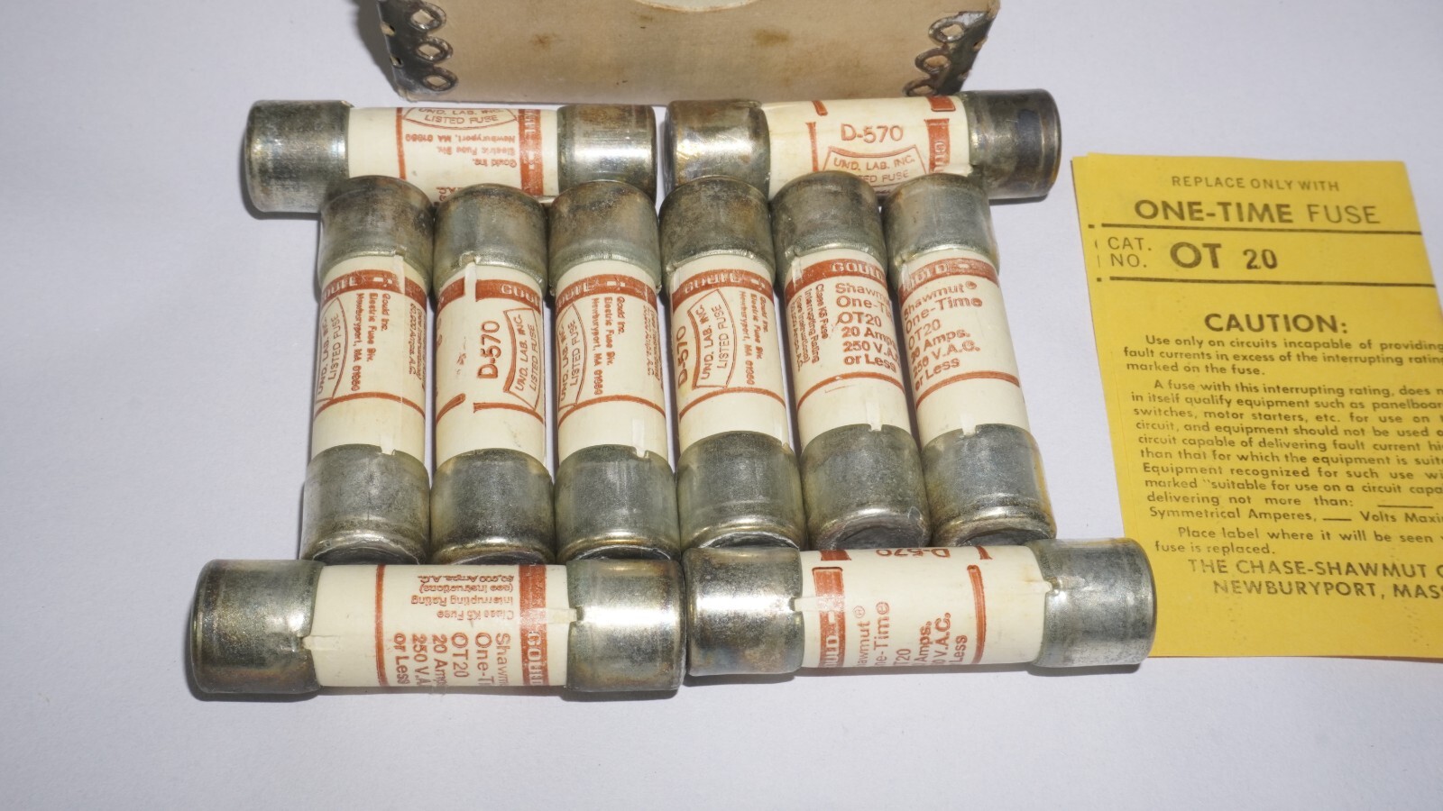 FERRAZ SHAWMUT OT20 Fuse 20A 250V (box of 10)