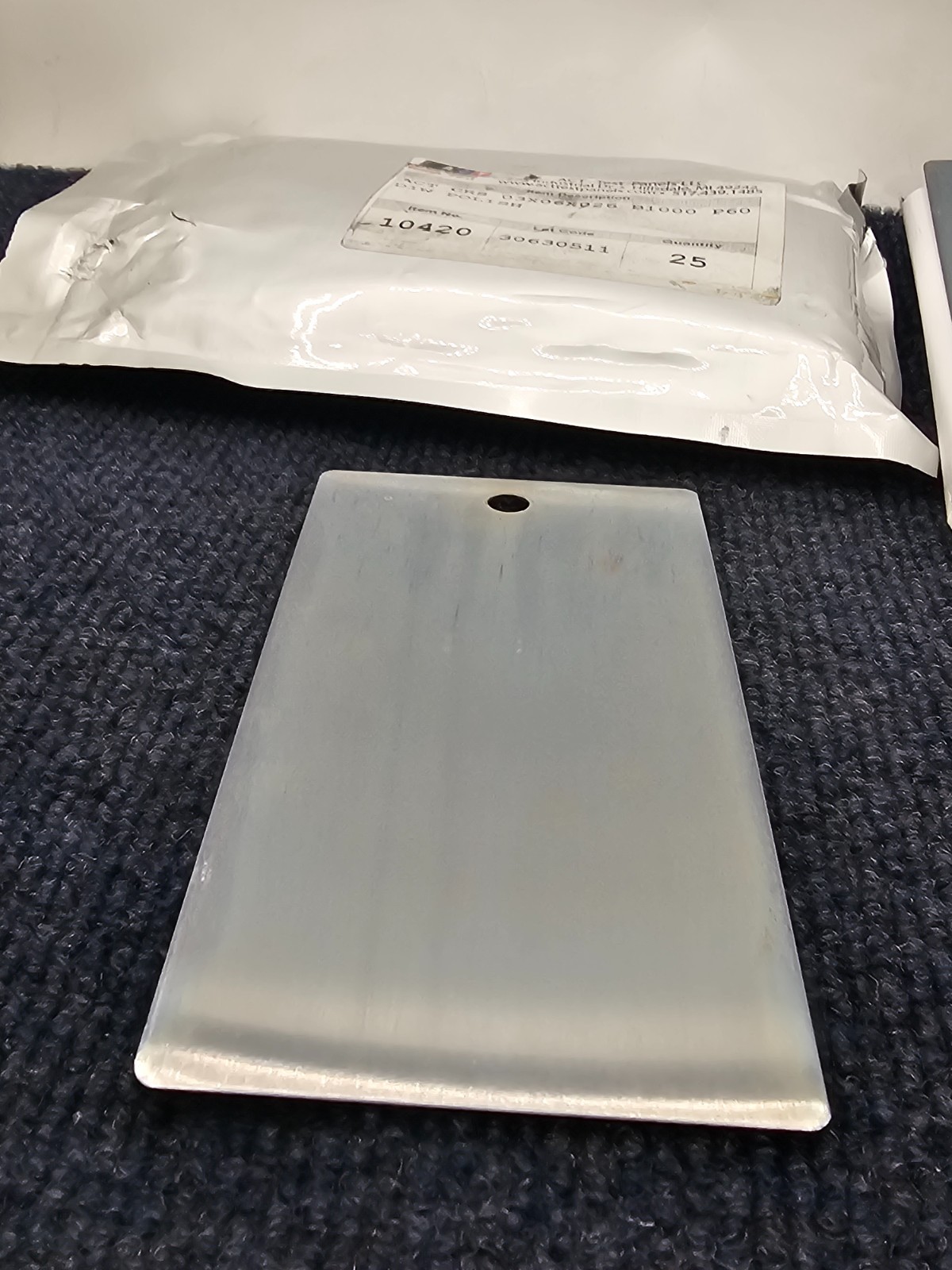 (QTY 25) ACT 10420 Cold Rolled Steel 3″x 6″x0.026″ Polished Ground B1000 P60