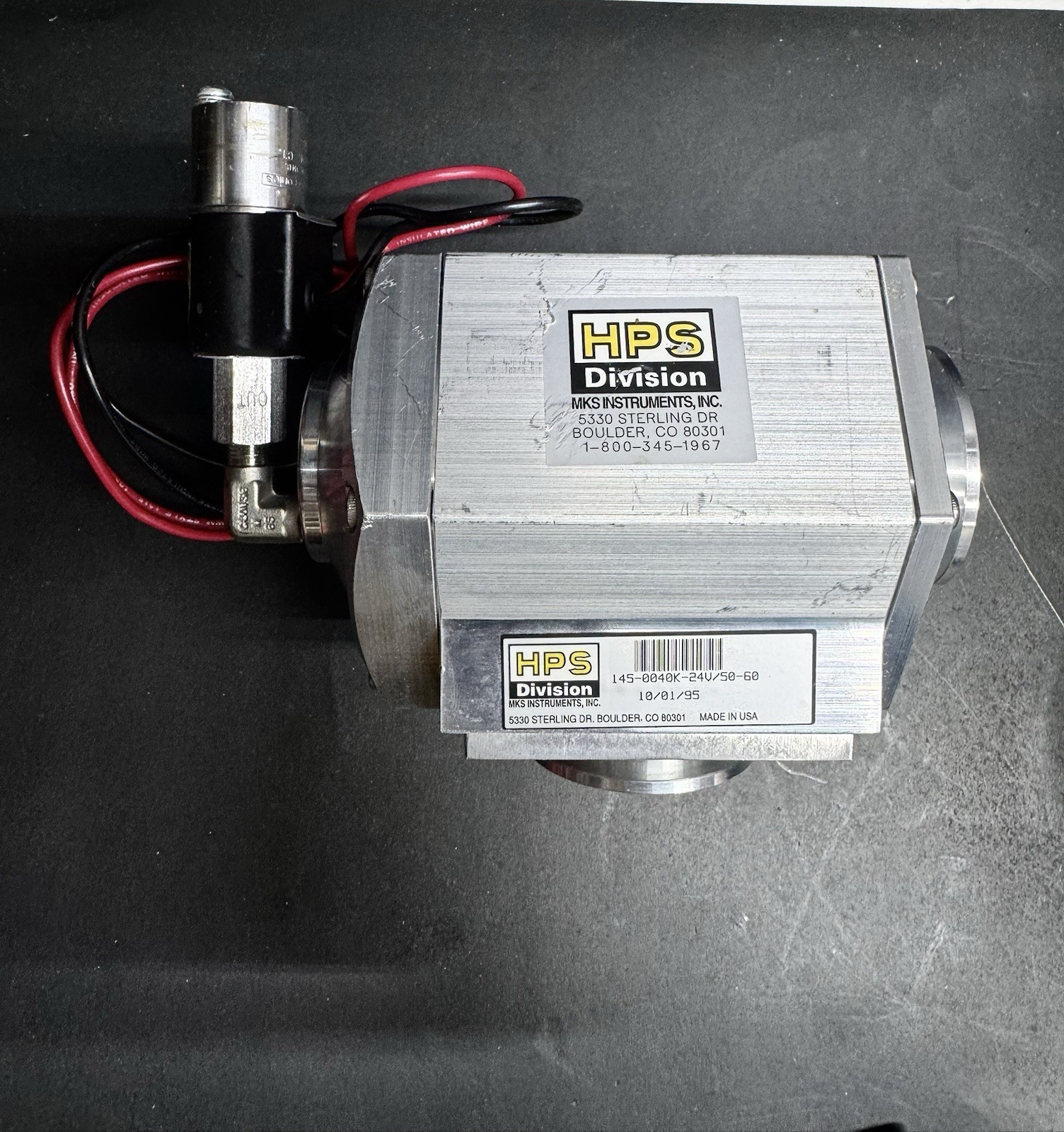 MKS HPS 145-0040K-24V/50-60 145 Vacuum Sentry Safety Isolation Valve