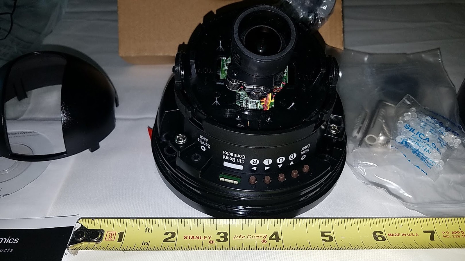 1x PAL ADCA55DBIT4P INDOOR, TDN 2.8-10.0MM VARI LENS, 12/24V BLK, SMOKED BUBBLE
