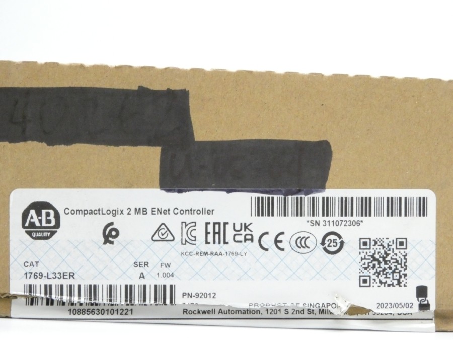 INDUSTRIAL SPARE PART 1769-L33ER SER. A F/W 1.004 24.0VDC NSMP