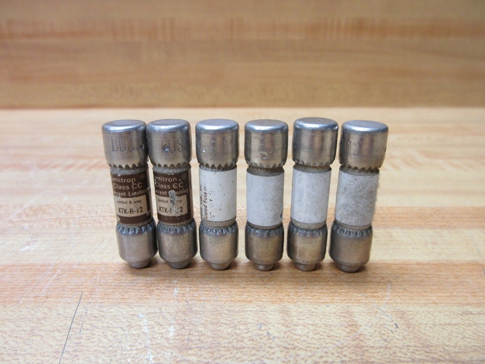 Buss KTK-R-12 Bussmann Fuse Cross Ref 6F199 (Pack of 6)