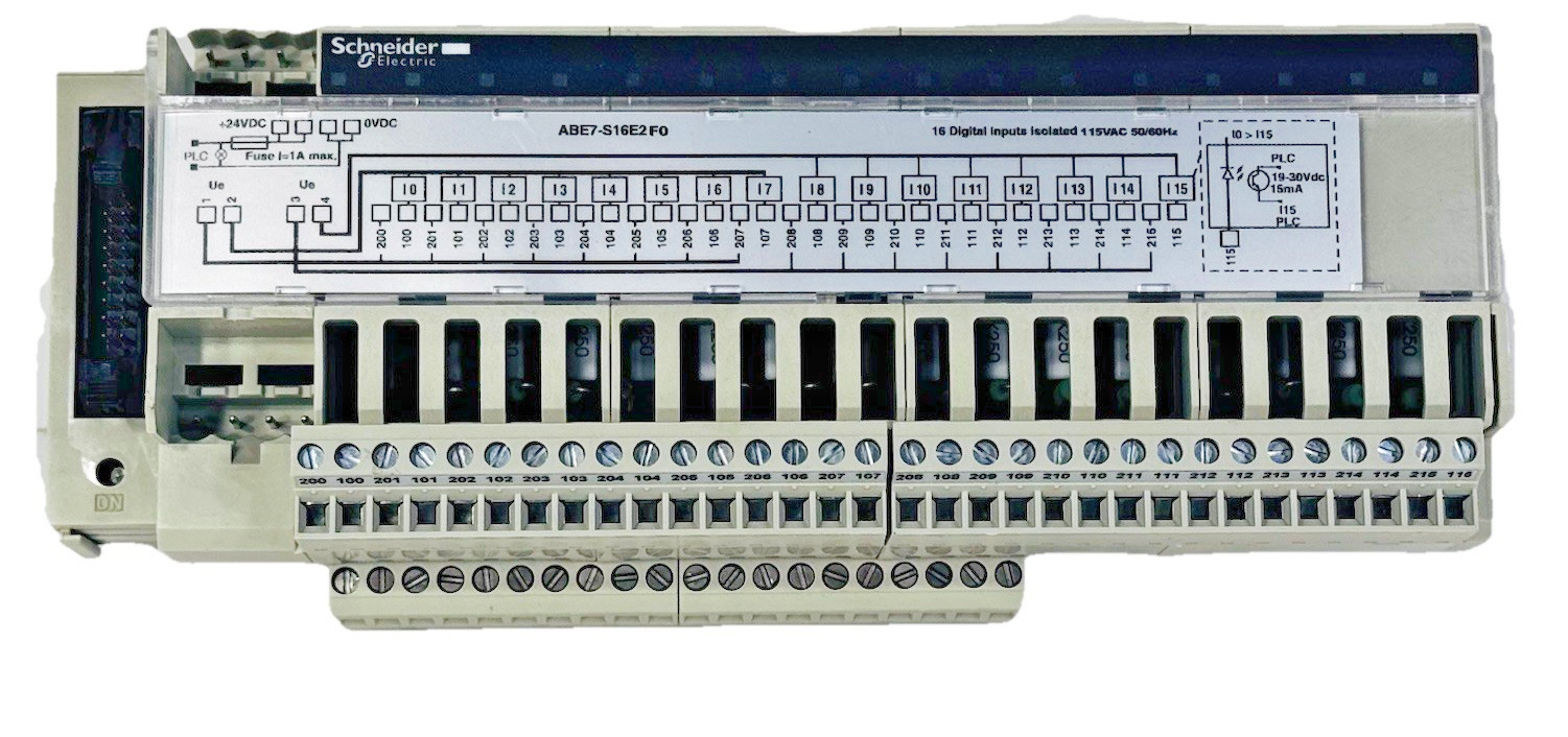 Schneider Modicon ABE7-S16E2F0 Solid State Output Relay 30VDC/0.015A Missing Con