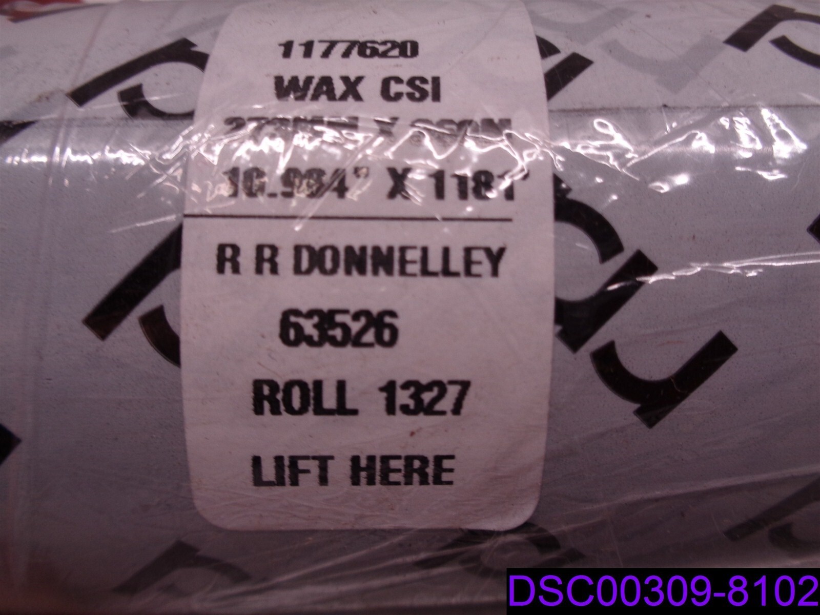 Qty = 7: RR Donnelley Wax Thermal Transfer Ribbons Model 1177620