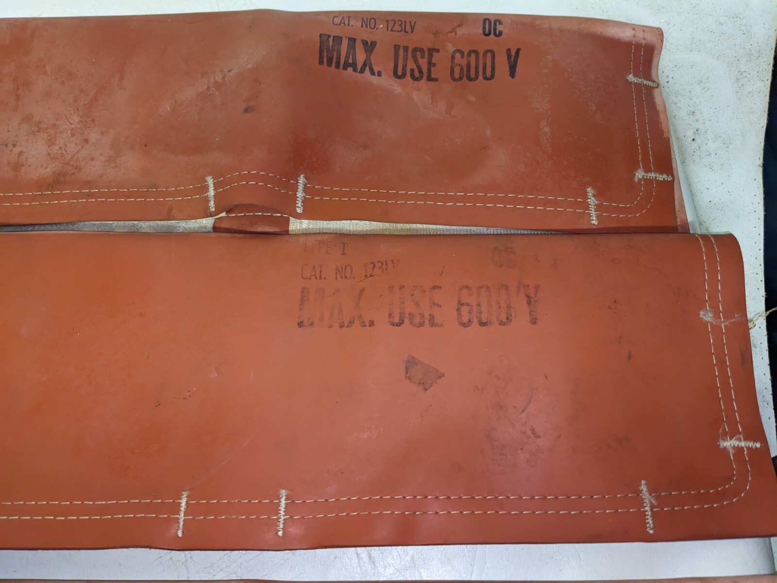 Set of 3 W. H. Salisbury Type I Cat No. 123LV Max Use 600V Mats 3ft by 1ft (M6)