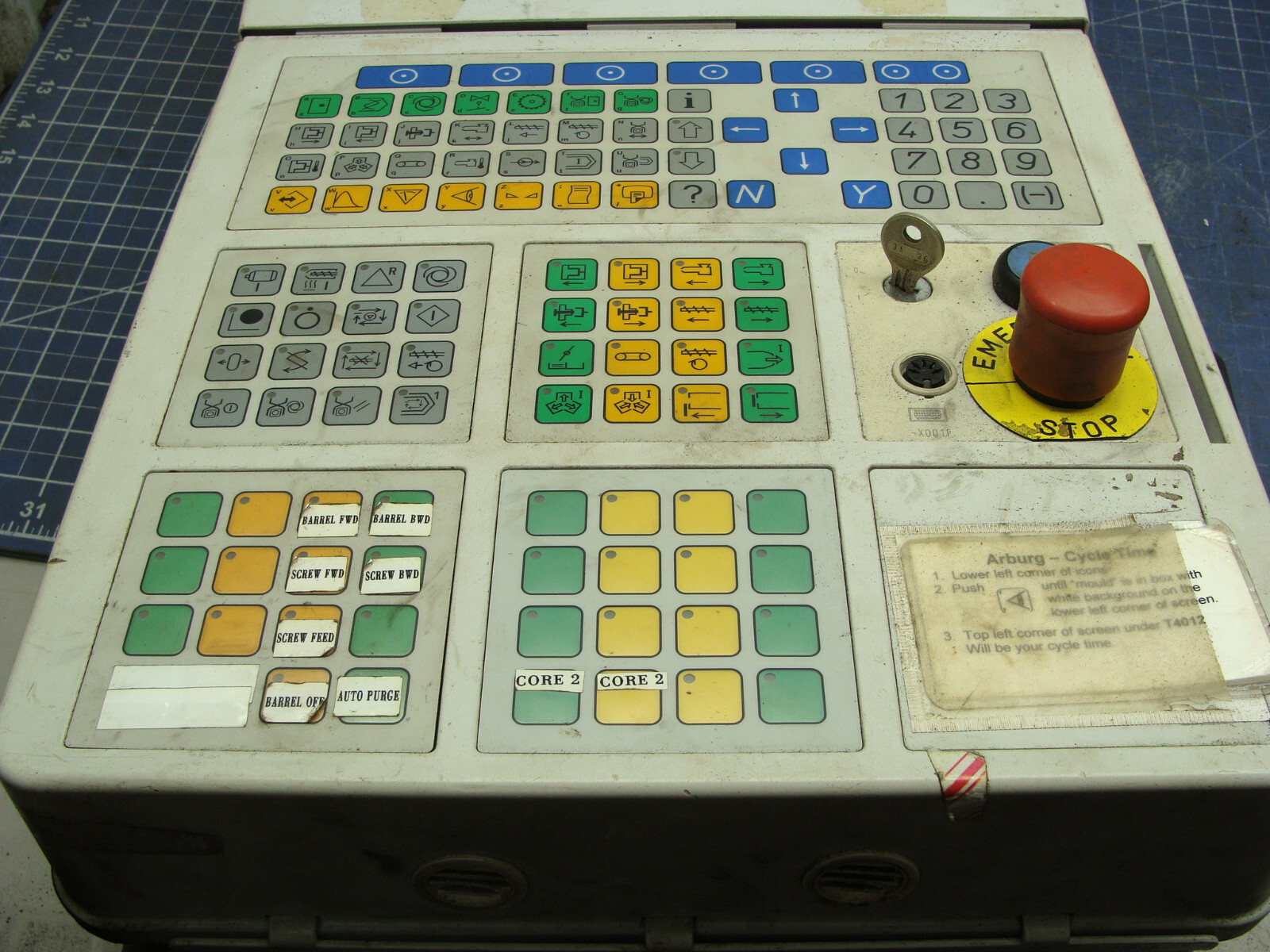 ARBURG DISPLAY CONTROL PANEL OPERATOR INTERFACE X001F (DAMAGED CASE)