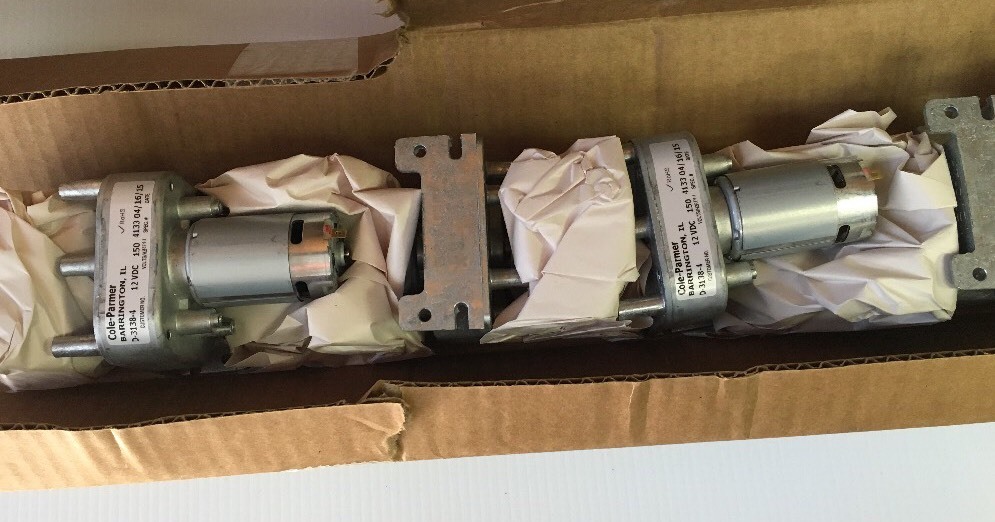 Cole Parmer, Fisher Scientific motor D-3138-4 – 12V – 150 RPM ( no pump)