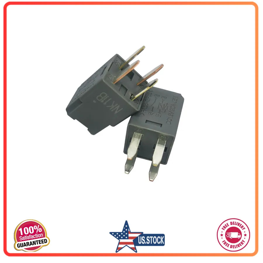 2Pcs 12V 20A 4 Pin Power Relay PA66-GF33 13848981 13502753 19116962 D1777C