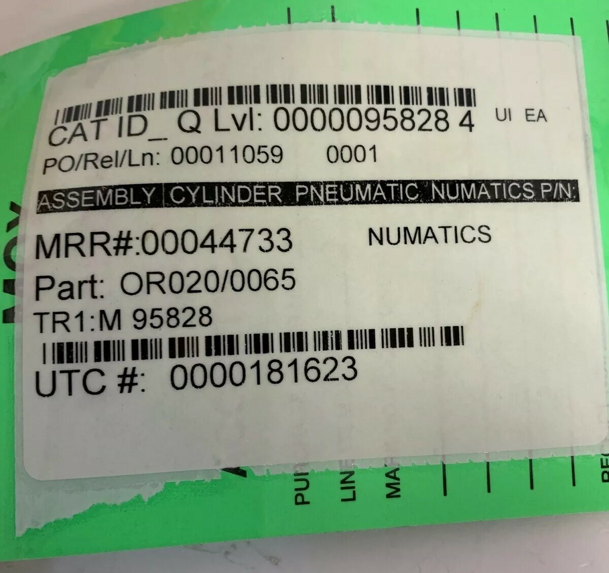 NEW NUMATICS 020-0065 AIR CYLINDER, WITH CLEVIS FAST SHIP! ~ WARRANTY ~