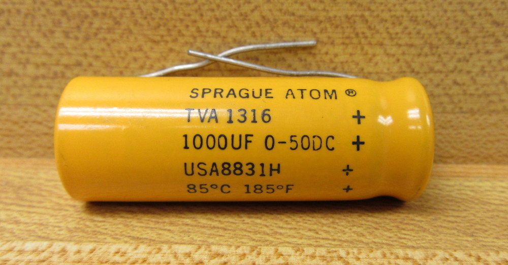 Sprague TVA-1316 Capacitor TVA1316 1000UF 0-50DC (Pack of 4)