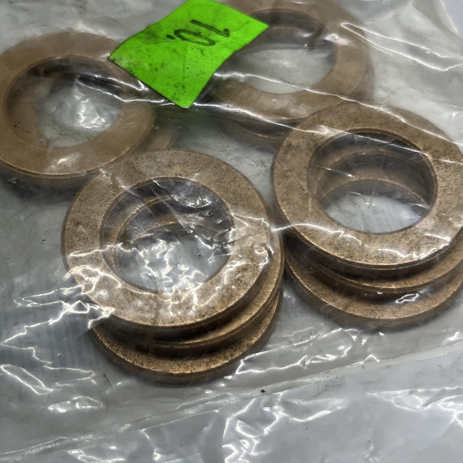LOT OF 10 pcs – OILITE TT1205-01B – SINTERED BRONZE THRUST 3/4 x 1-1/4 x 1/8