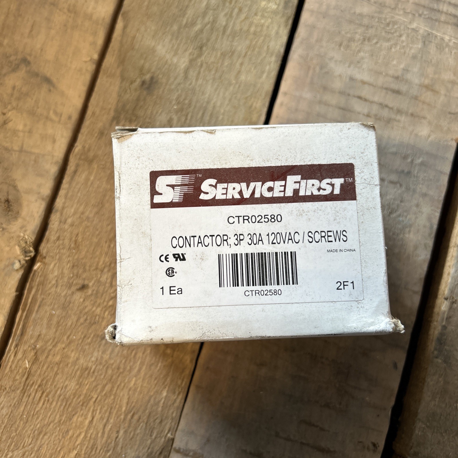 Service First CTR02580 Contactor 3P 30FLA 40AMP 120VAC 50/60HZ