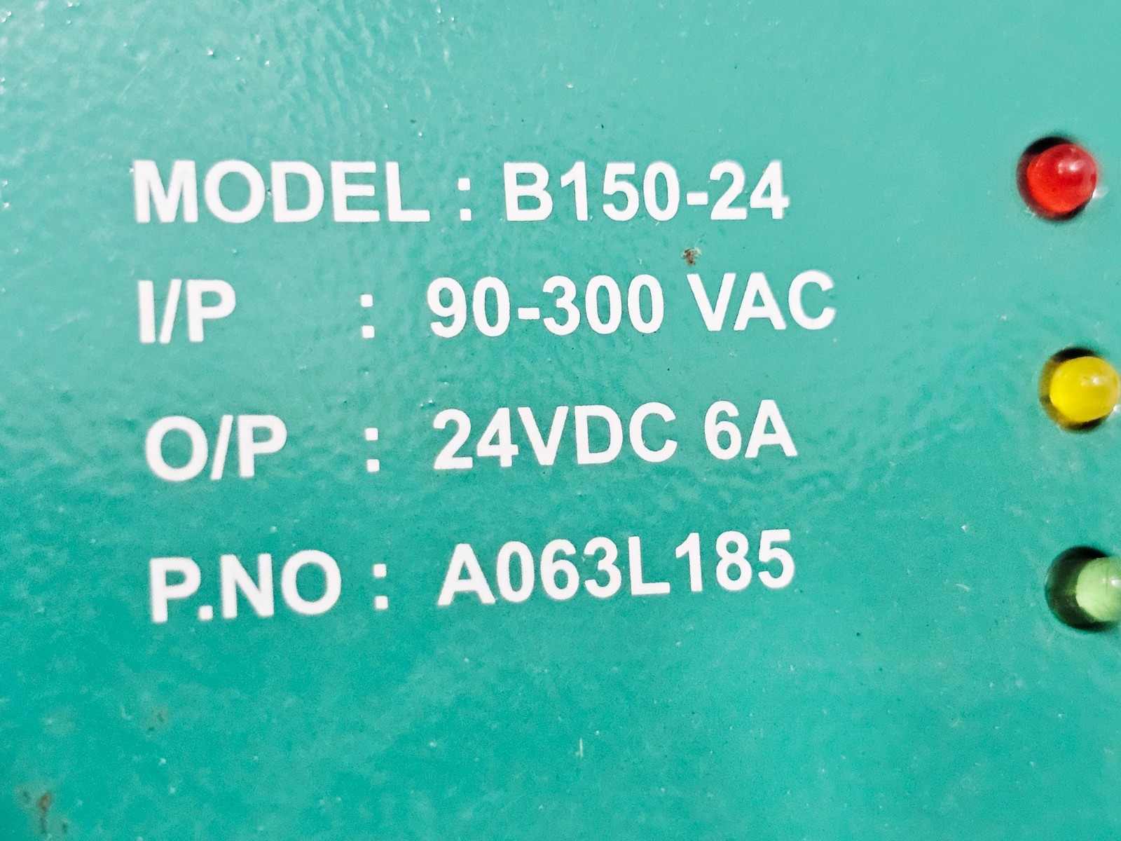 Cummins NUTECK B150-24 / A063L185 I/P:90-300 VAC O/P:24VDC 6A Battery Charger #1