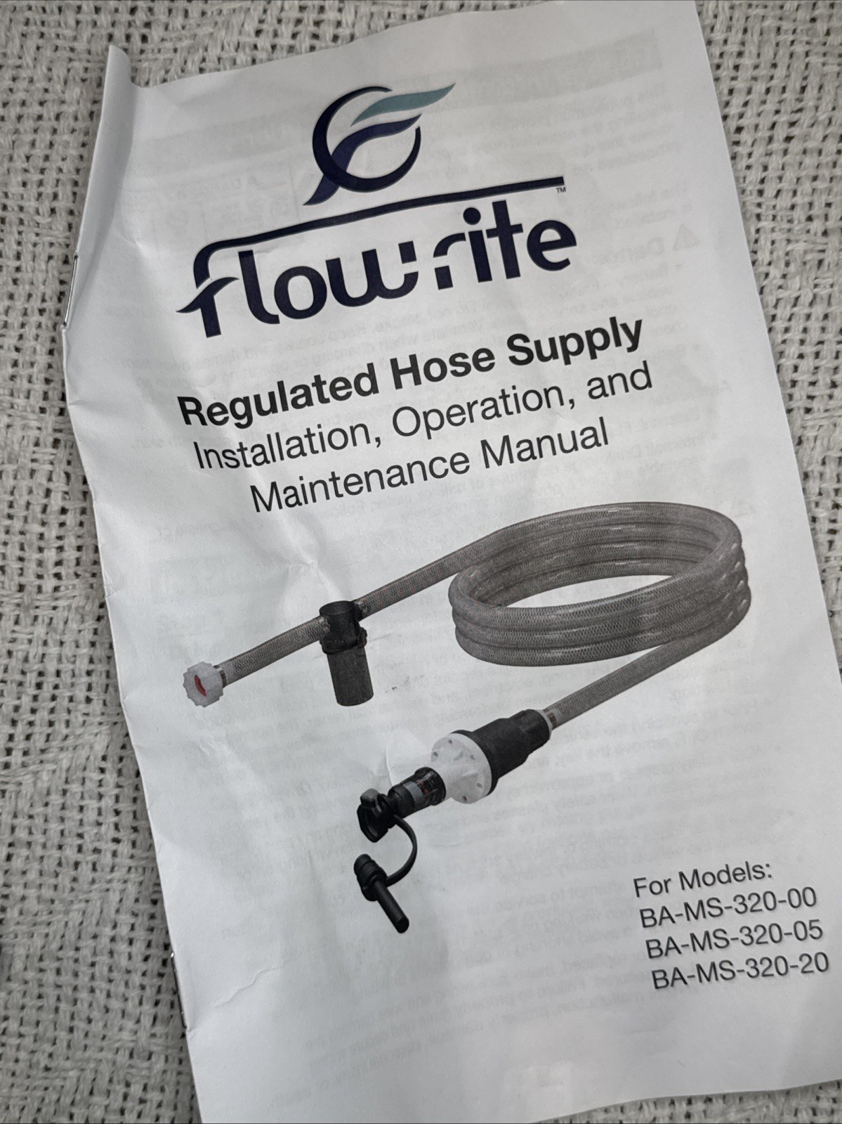 Flow-rite Millenium Hose End, 125 PSI For (BA-MS-320-00, 05, & 20