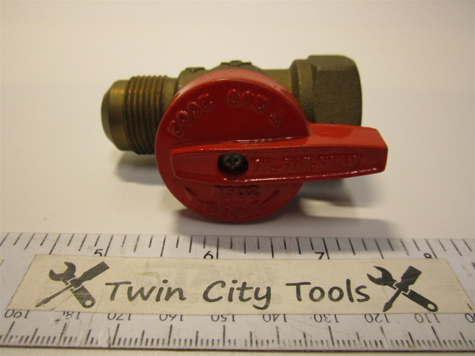 Brasscraft TBV10-12 Red Shut-Off Gas Ball Valves, Pipe Size 5/8″ x 3/4″