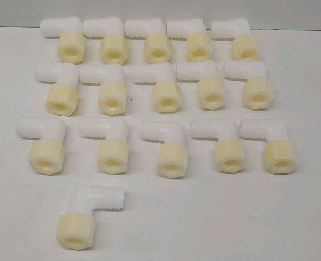 LOT OF (16) NEW OLD STOCK! JACO 5/8″ TUBE OD X 1/2″ MALE NPT ELBOWS 40-10-8-C-PG