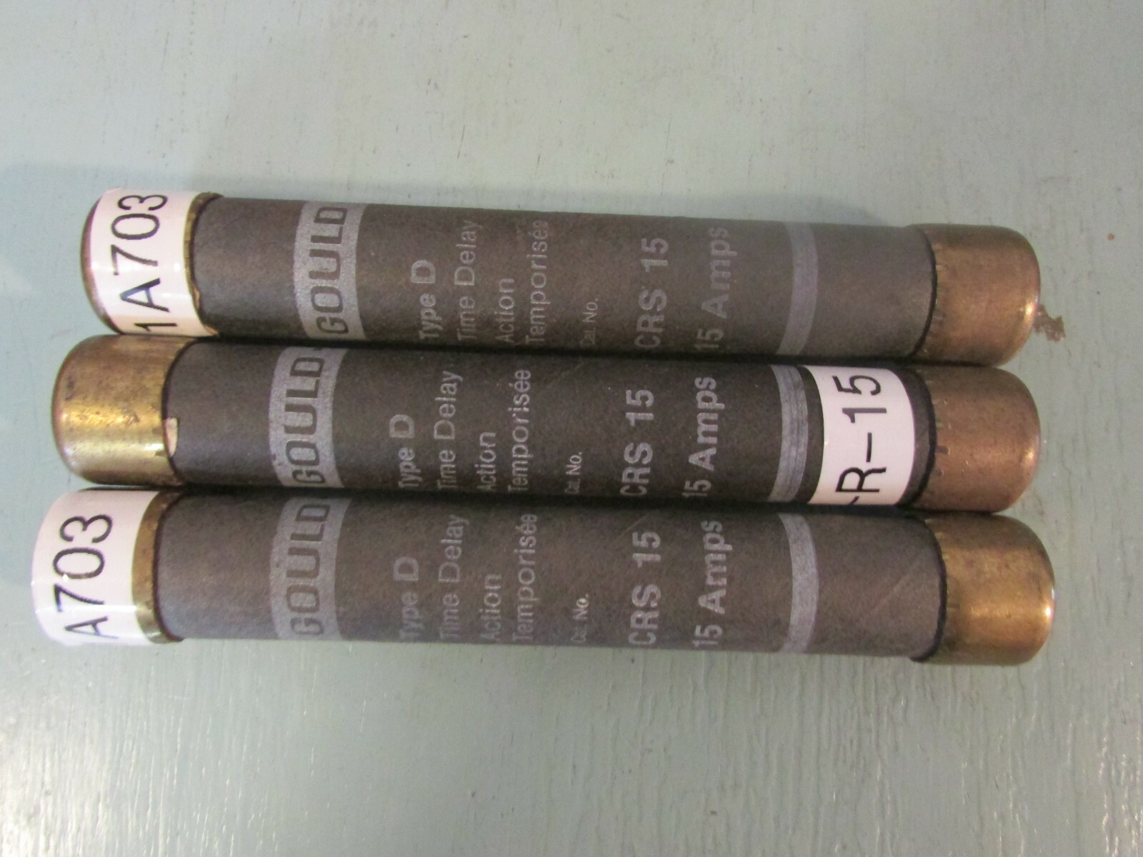 Gould CRS-15 Time Delay Fuse Lot of 3!
