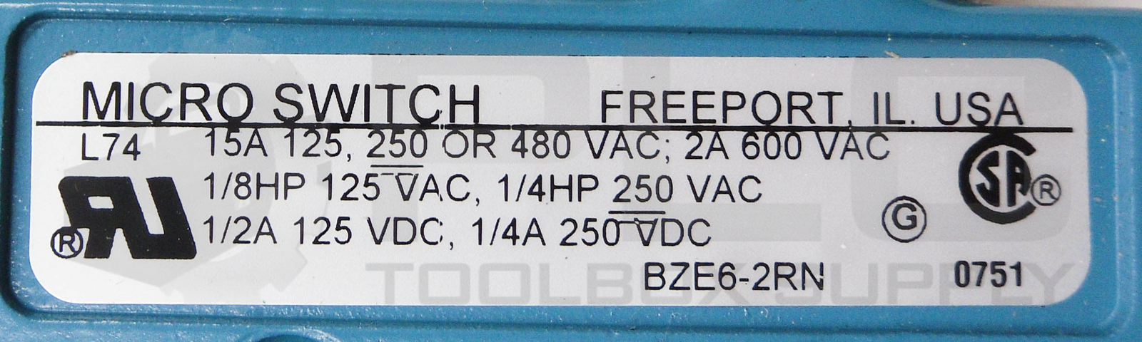 NEW HONEYWELL BZE6-2RN LIMIT SWITCH 240VAC