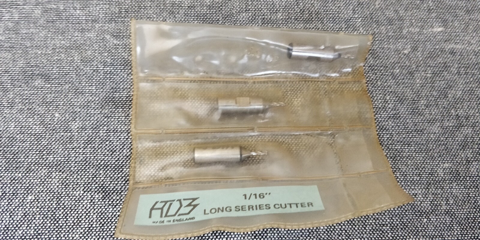 new old stock 3pack 1/16″ HSS- Co Endmill Made in England Cobalt 3 flutes