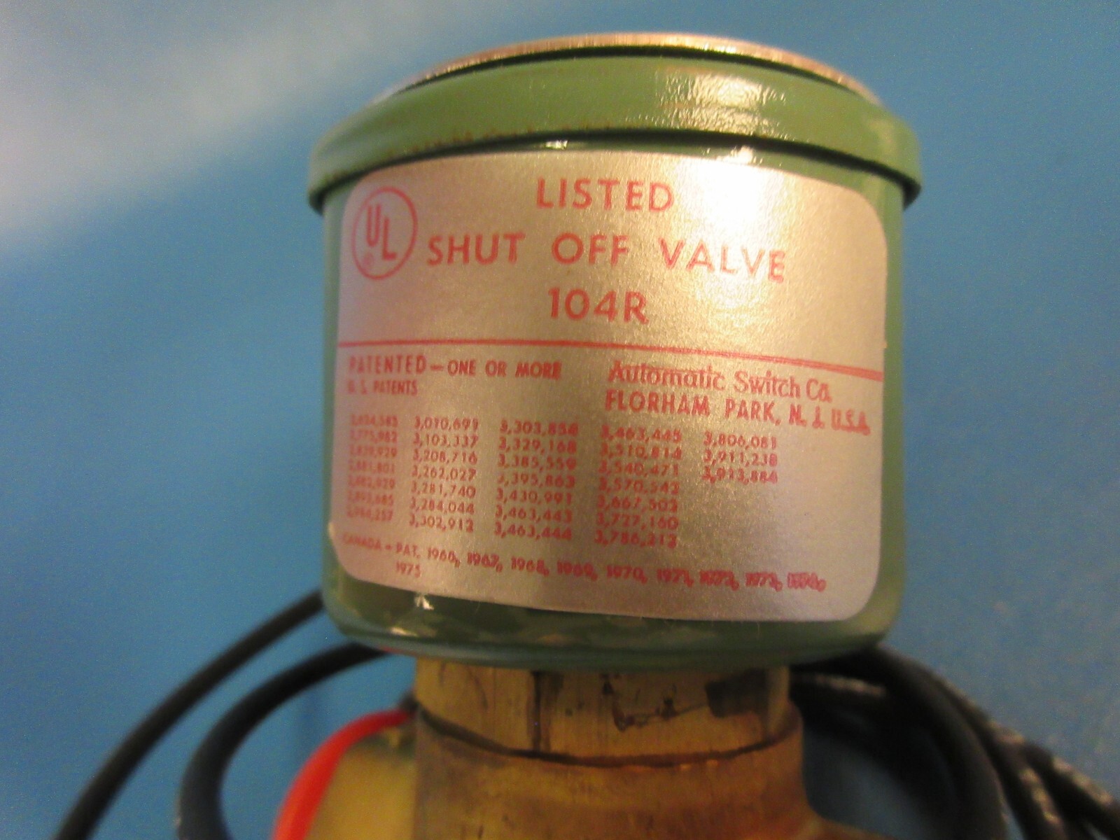 ASCO 8263C54, Solenoid Valve 120V 3/8″ NPT, ORIFICE 9/32