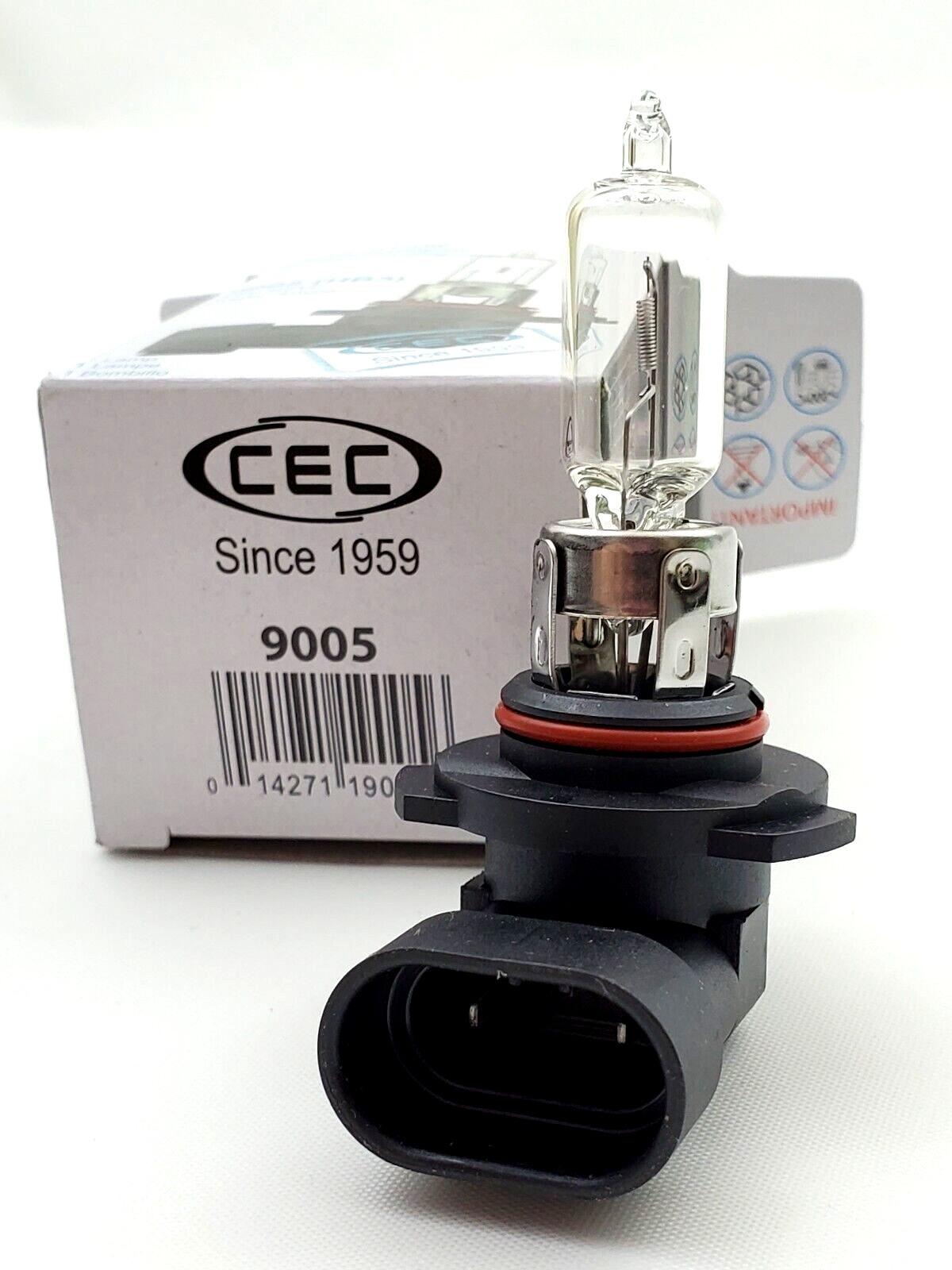 CEC 9005 HB3 12 Volt 65 Watt P20d Angle Base Halogen Automotive Lamp
