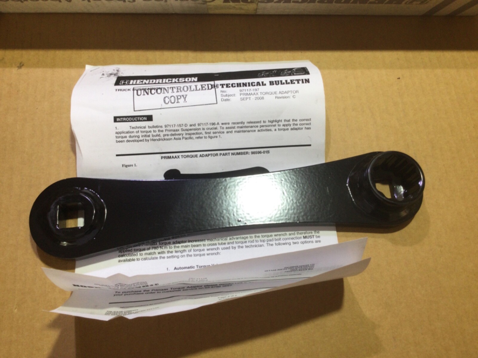 Hendrickson 98596-010 Primaxx Torque Adaptor Tool