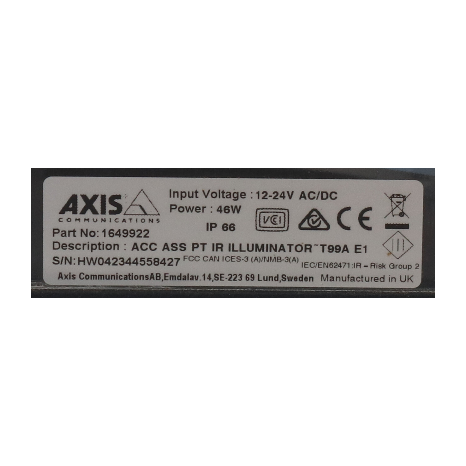 Axis Communication 5801-901 New NFP