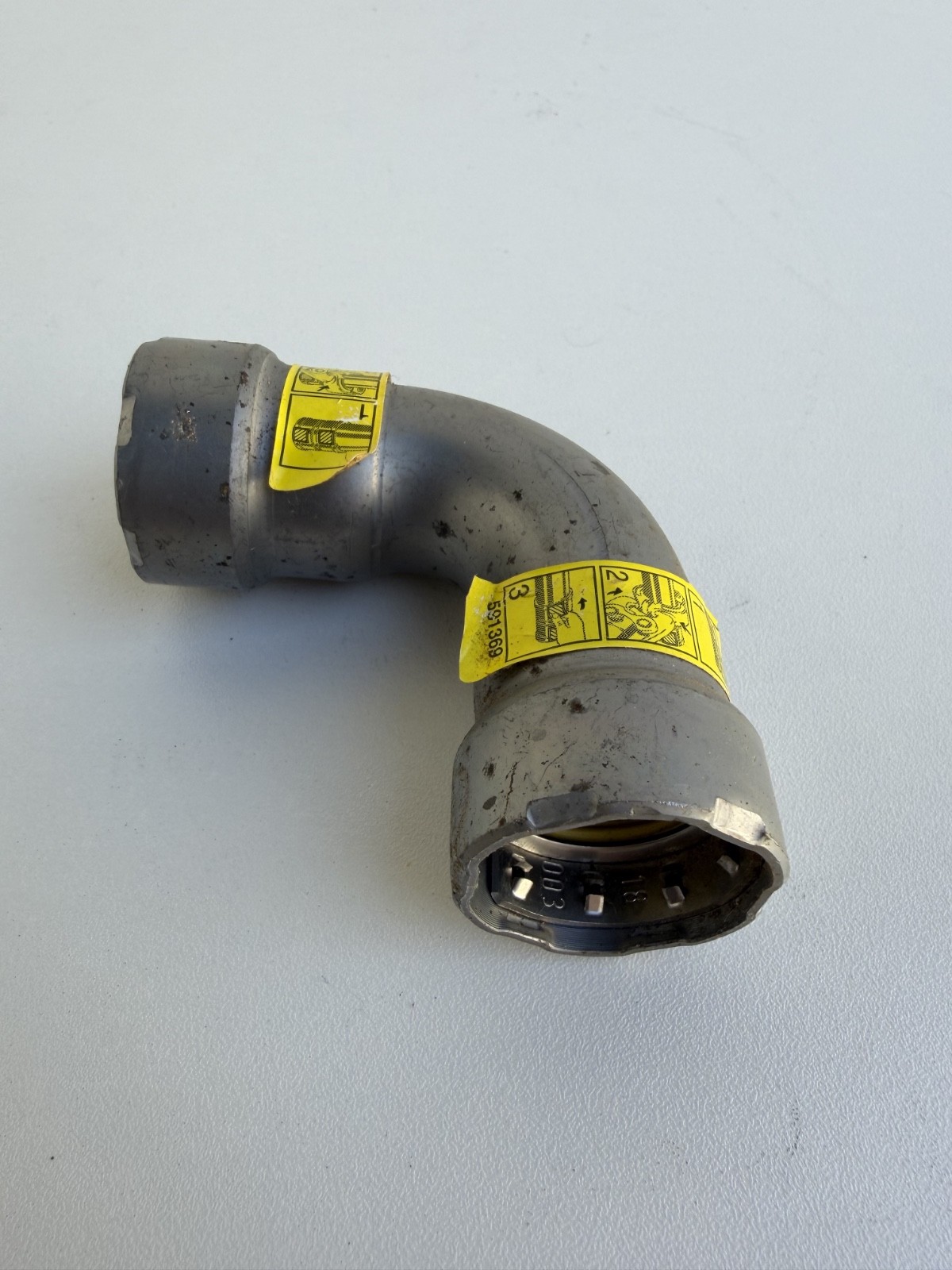 Viega MegaPressG 25201 Carbon Steel 90 Degree Elbow 1/2 Inch Press Connection