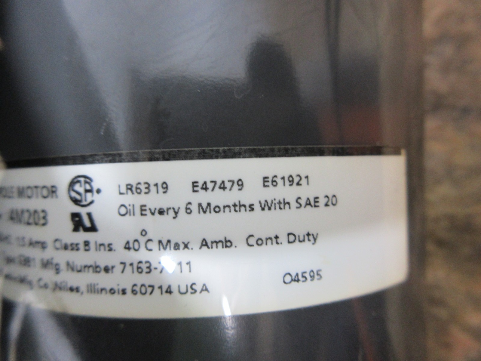 1996 HAAS VF-1 CNC VERTICAL MILL DAYTON 4M203 63B1 GEAR BOX TRANSMISSION MOTOR