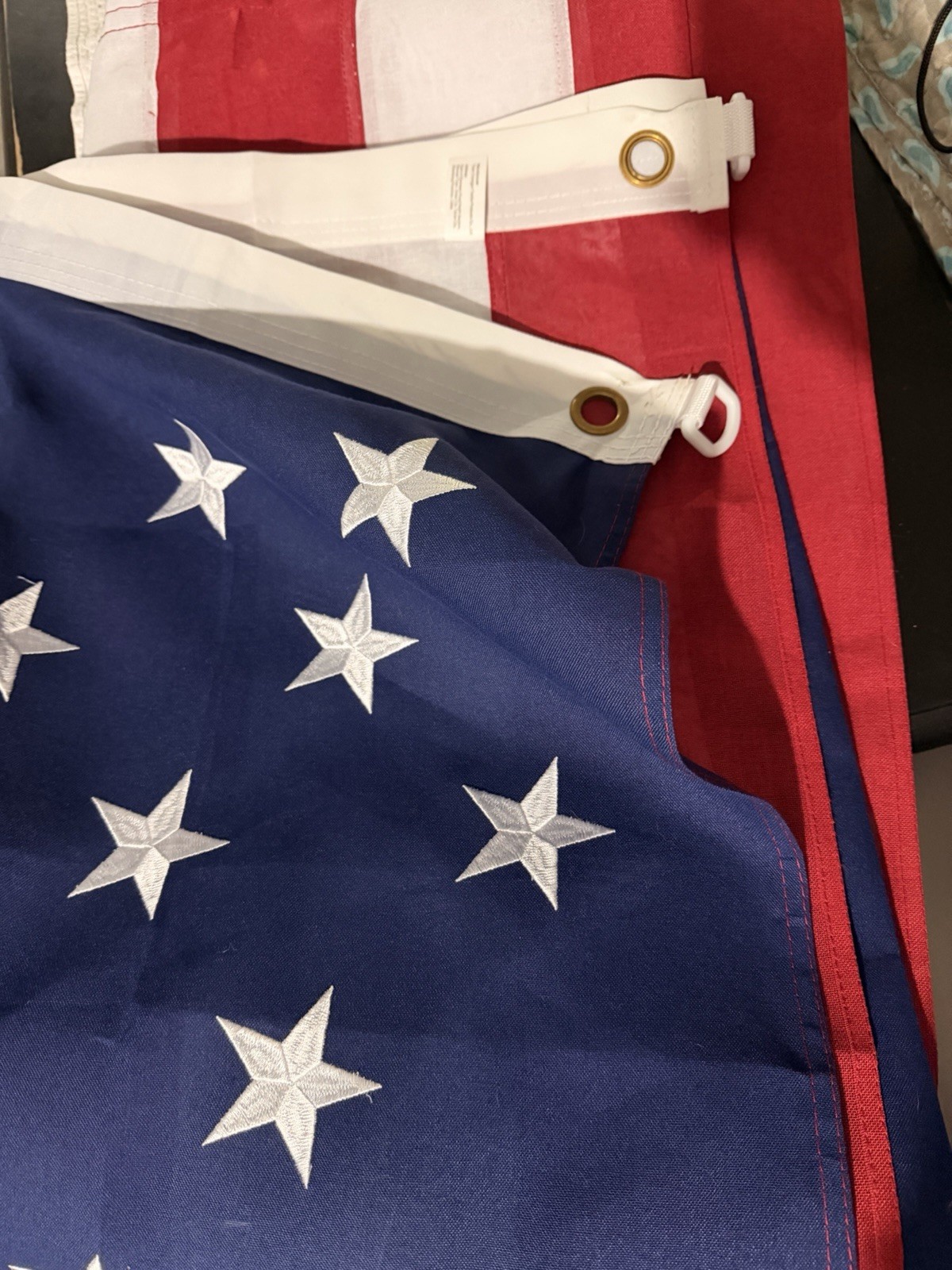 United States Flag 5’ X 8’ Embroidered Stars POLYESTER
