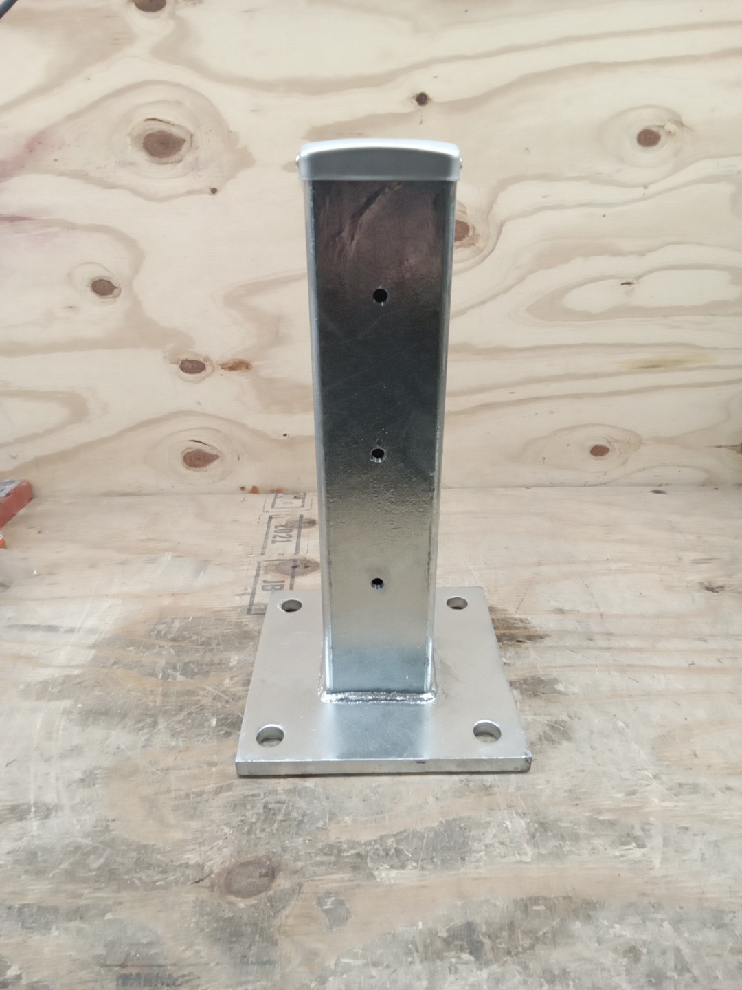 Vestil GR-FR-DI-TP18-HDG Galvanized Steel Rigid Tube Post Drop In 18 In. For