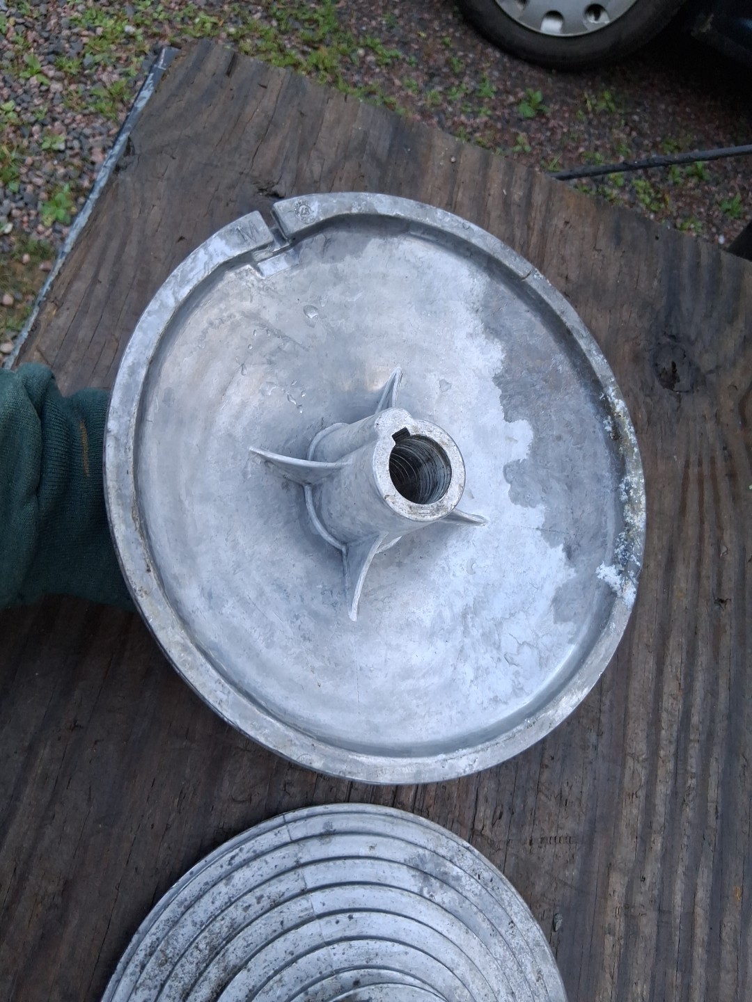 2 Aluminum L & R Overhead Door Cable Guides? Approx Steampunk Lamp Bases