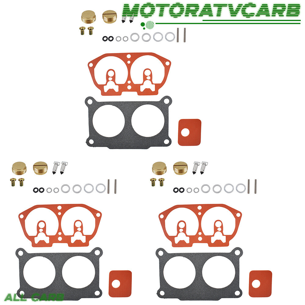 ALL-CARB 3 Pcs Carburetor Rebuild Kit For Yamaha 150 175 200 225 HP 86-95
