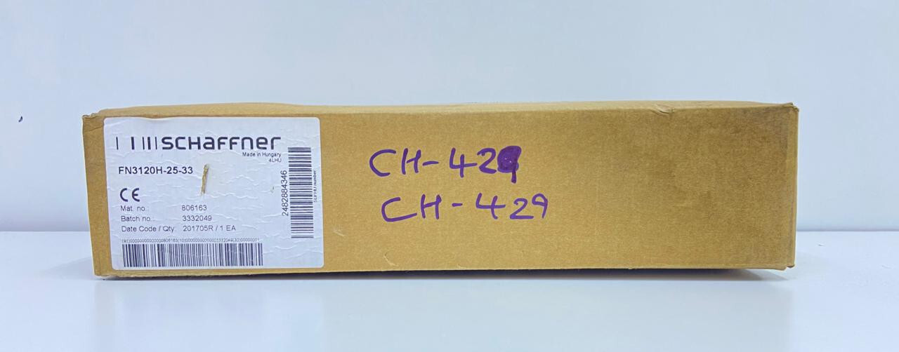 Schaffner EMC Inc. FN3120H-25-33 ,LINE FILTER 25A CHASSIS MOUNT, CH#429