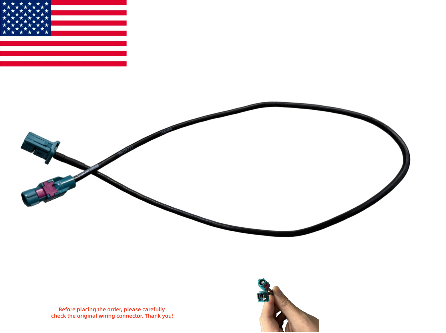 Cable Harness FOR 0.5m MATEnet 9-2302454-9 to H-MTD Ethernet 1000Mbit Rate