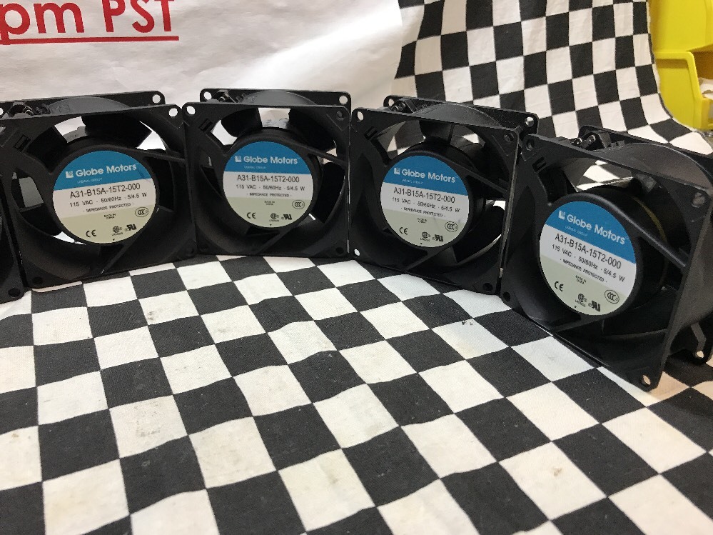 Globe Motors fan AC 115V, 80x80x38mm, A31-B15A-15T2-000, LOT OF 7, shipsameday