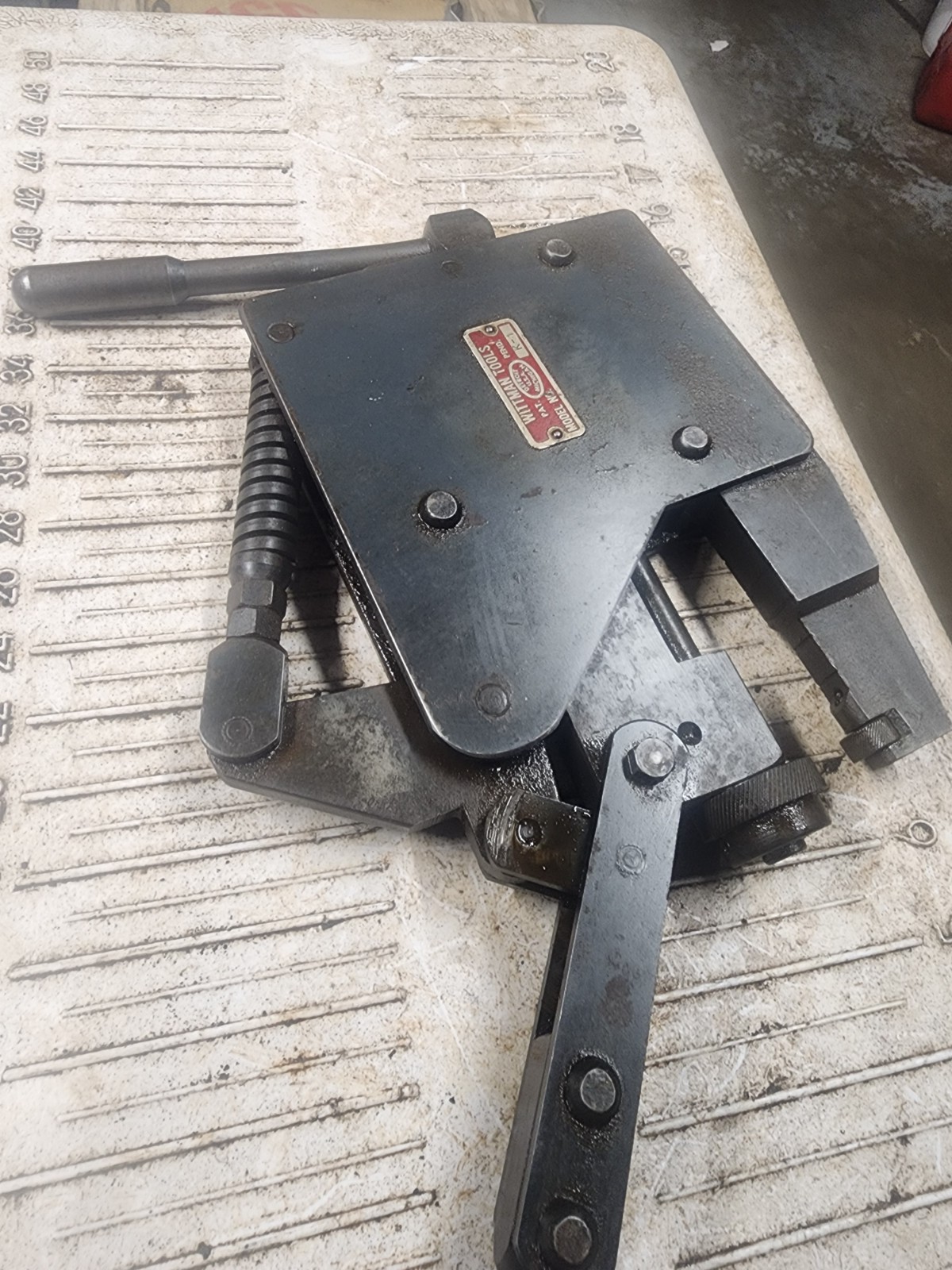 VINTAGE WITTMAN TOOLS K-1 Nurl Sizing Tool. MADE IN DETROIT MICHIGAN FREE SHIP
