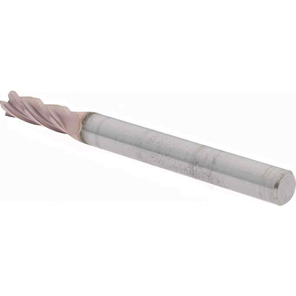 SGS 39019 Square End Mill: 5/32″ Dia, 1/2″ LOC, 3/16″ Shank, 2″ OAL, 4 Flutes
