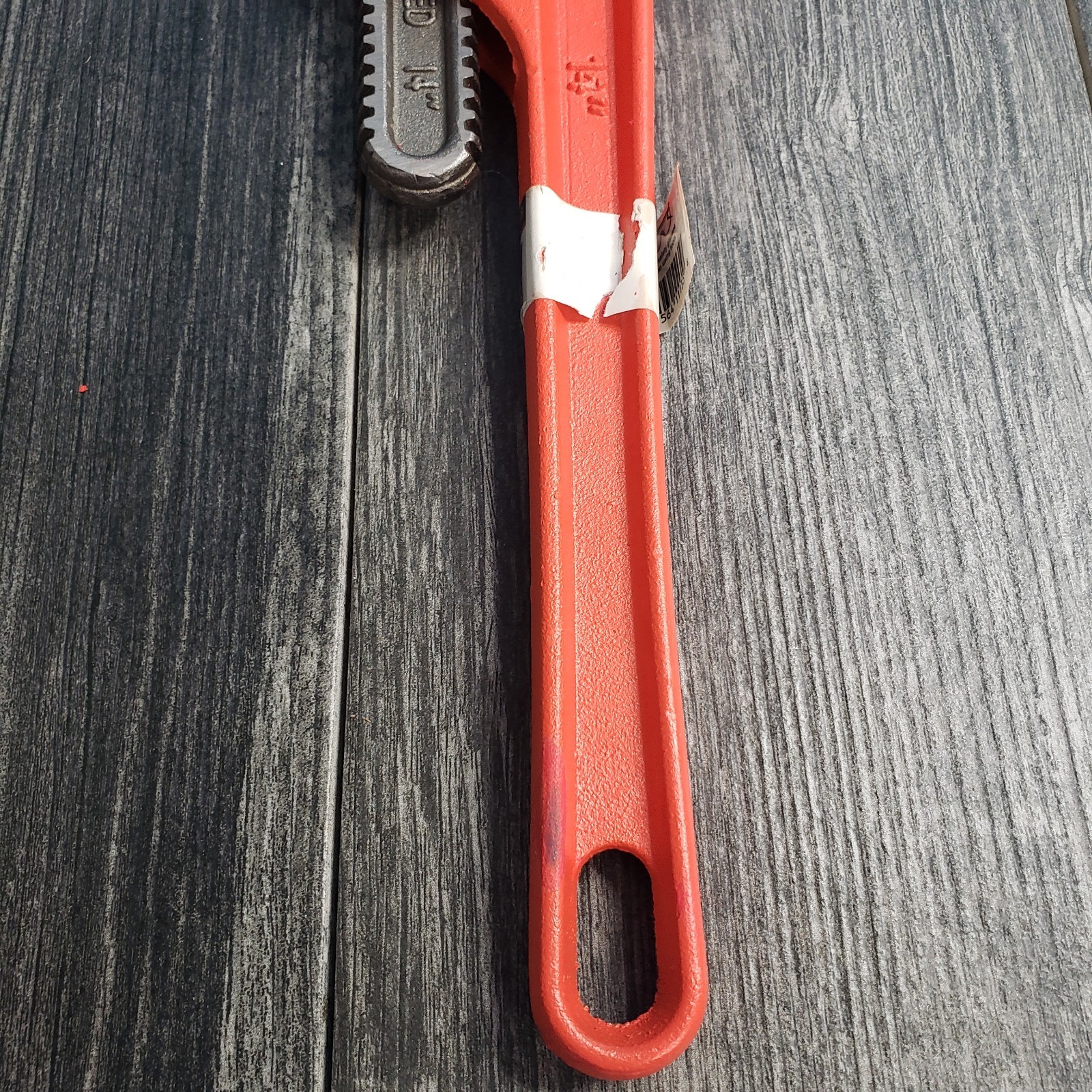 Performance Tool W1133-14B 2 in. Serrated Jaws Straight Pipe Wrench 14 L in.