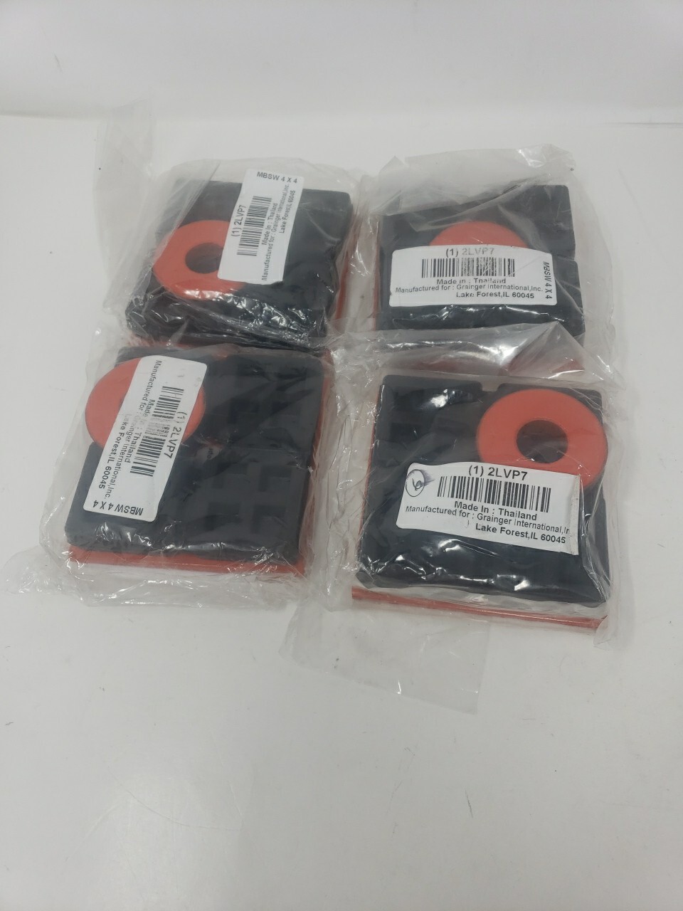 4 Mason 2LVP7 Vibration Isolation Steel Plate Waffle Pad With Hole