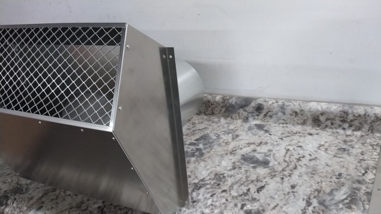 Tjernlund VH!-10 10 In Dia Duct Silver Aluminum Vent Hood