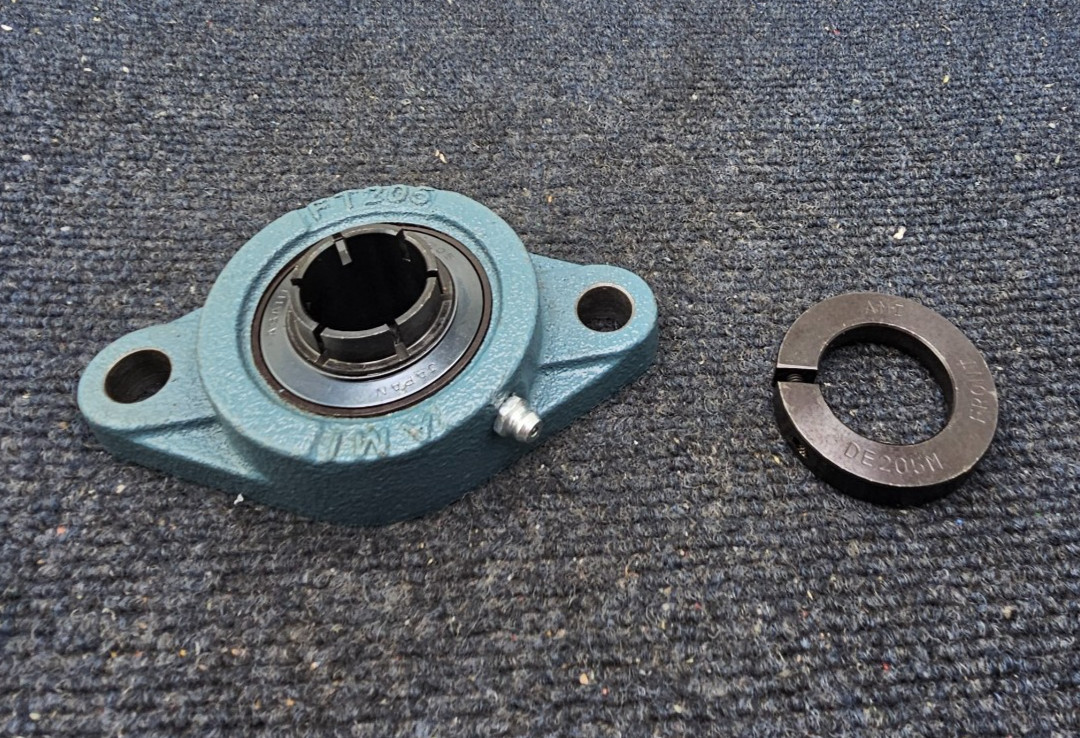 AMI FT205 2-Bolt Flange Mount Bearing W/ UE205 Insert & DE205M Front Coil
