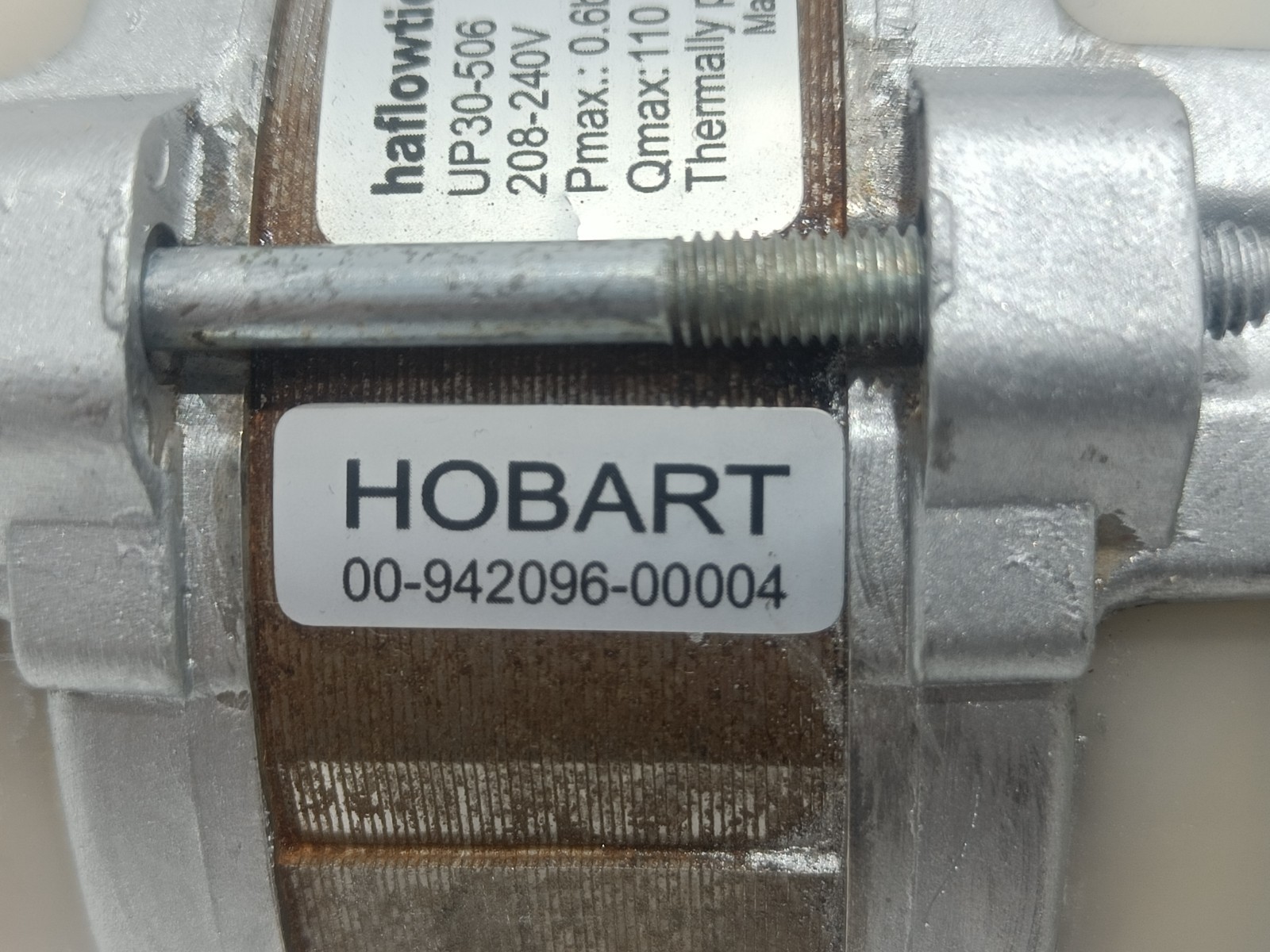 HOBART HALFLOWTIC COMPACT DRAIN WATER PUMP UP30-506 240V 3600 RPM 0,85 A GERMANY