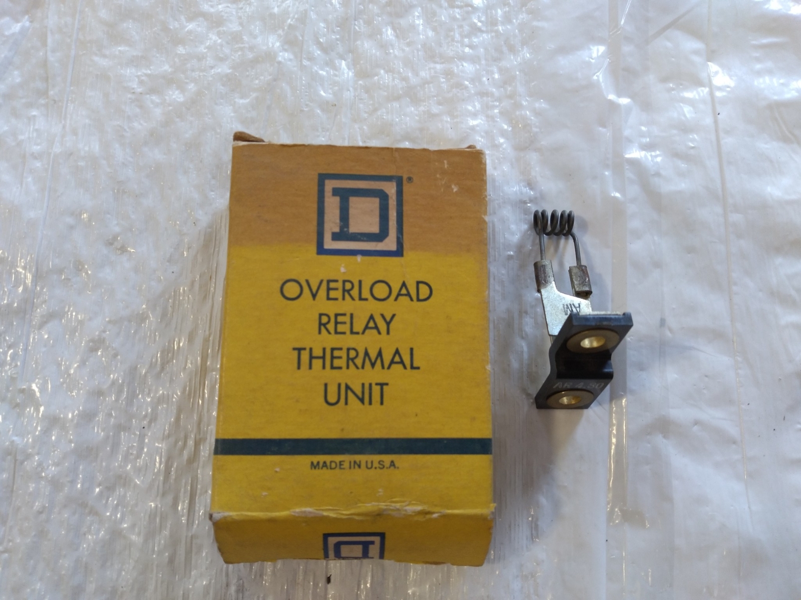 SQUARE D OVERLOAD RELAY THERMAL UNIT AR 4.80